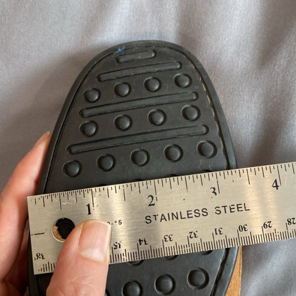 Women’s Tan Suede Penny Loafers - Picture 10 of 14
